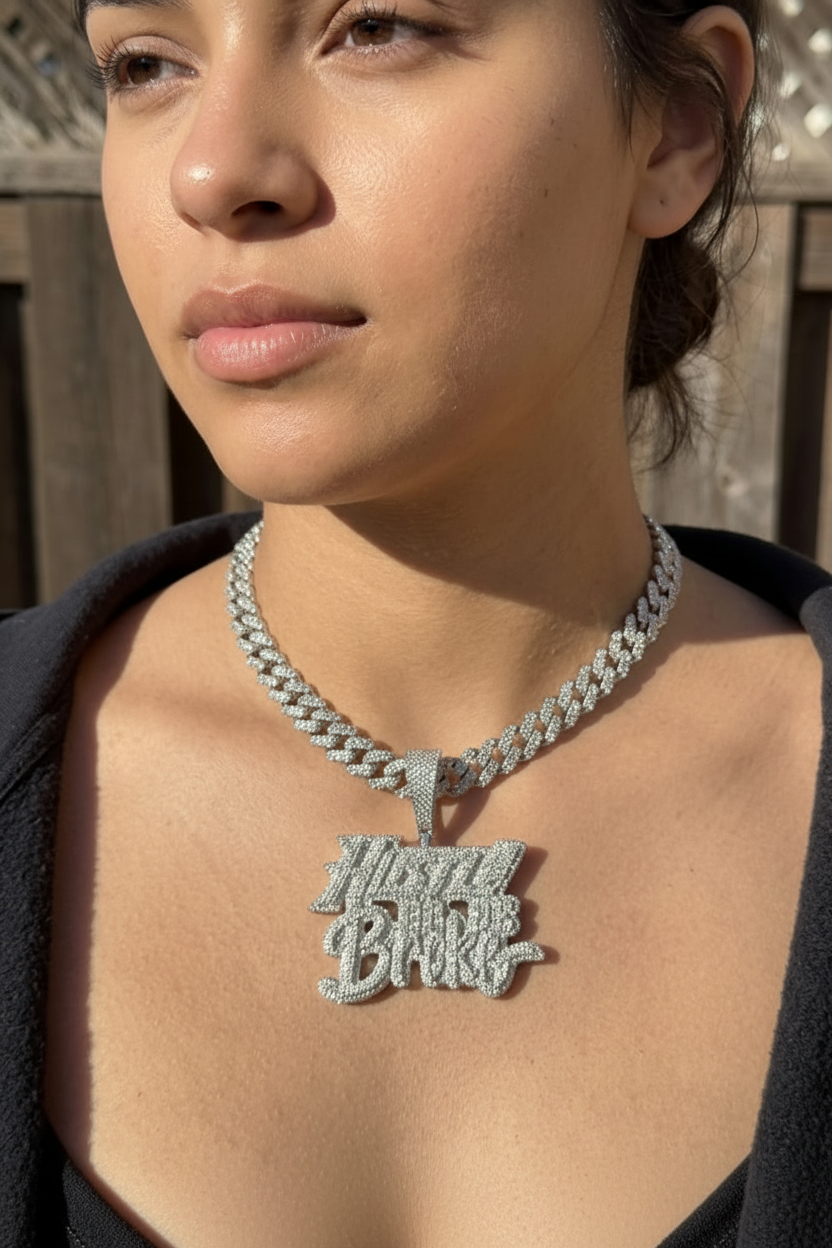 Hustle Or Be Broke Diamond Tester Certified Pendant