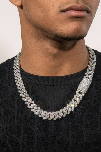 925 Stamped 17MM Rounded Link Cuban Chain