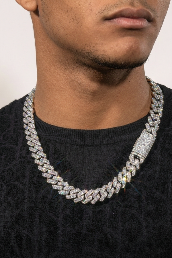 925 Stamped 17MM Rounded Link Cuban Chain