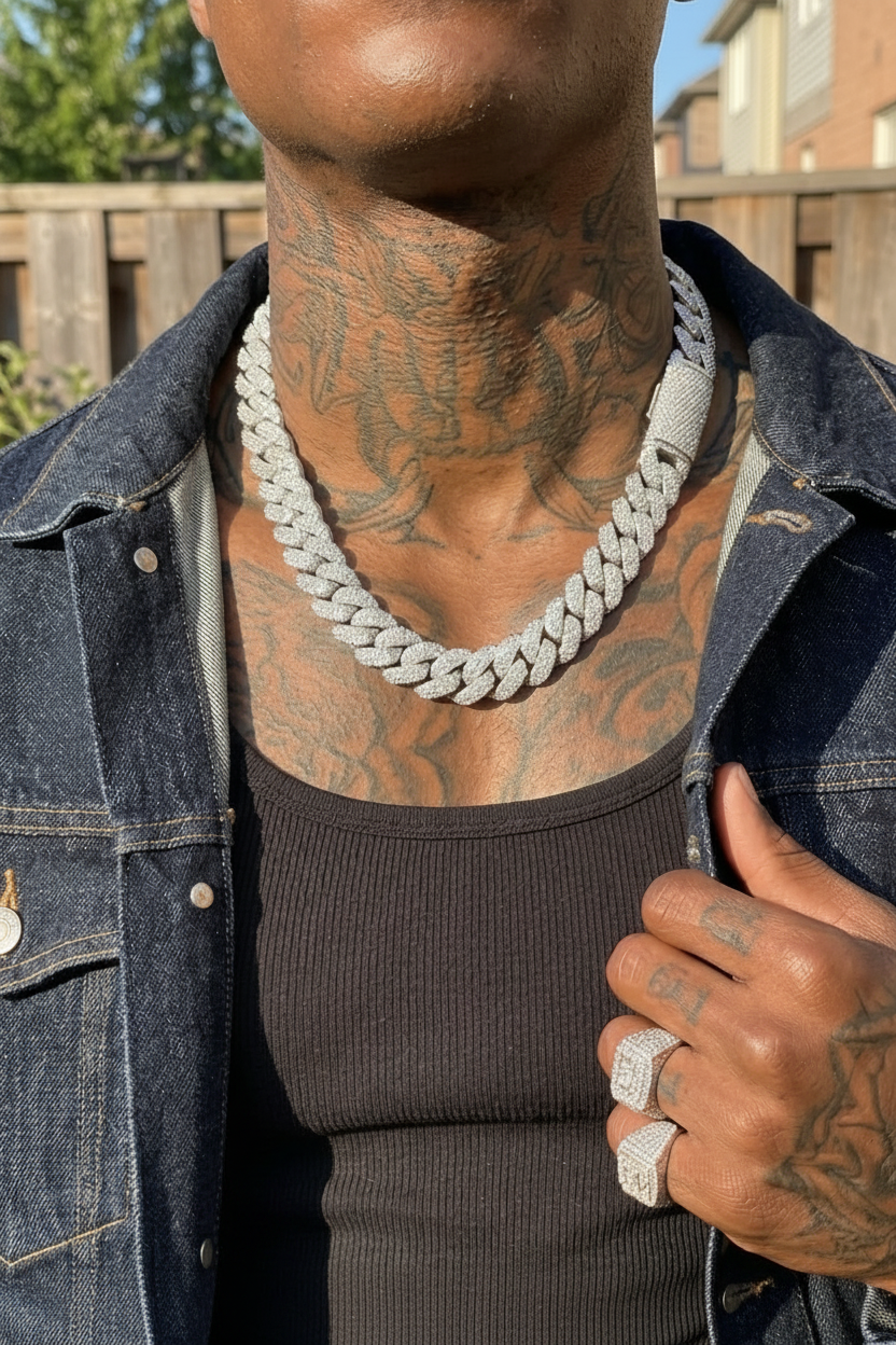 925 Stamped 17MM Rounded Link Cuban Chain