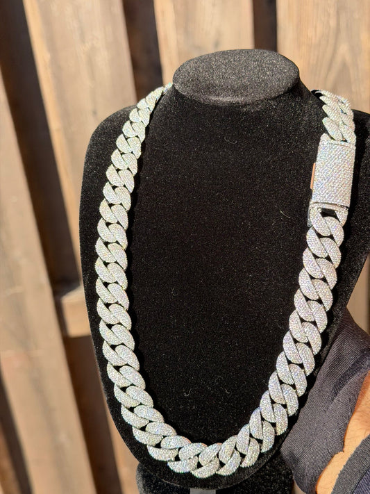 925 Stamped 17MM Rounded Link Cuban Chain