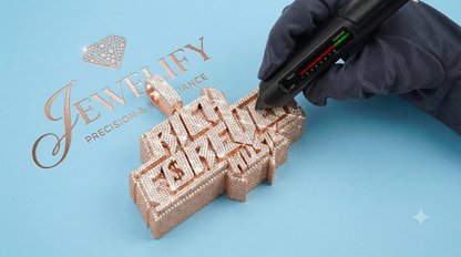 "RICH FOREVER" CUSTOM DIAMOND PENDANT 14K GOLD