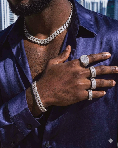 Iced Out 8MM Cuban Link Chain (All Sizes)