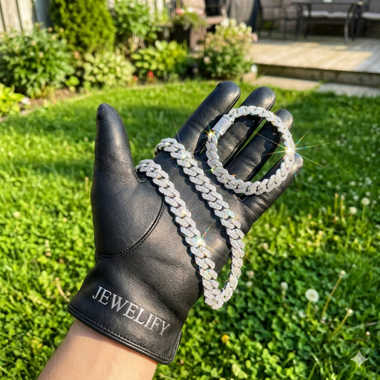 Iced Out Cuban Chain + Bracelet Set