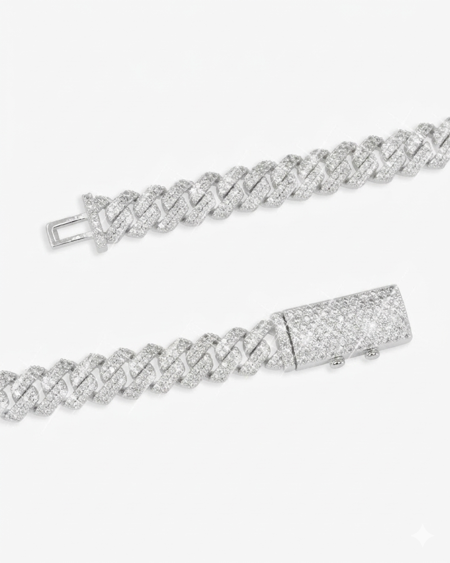 Iced Out 8MM Cuban Link Chain (All Sizes)